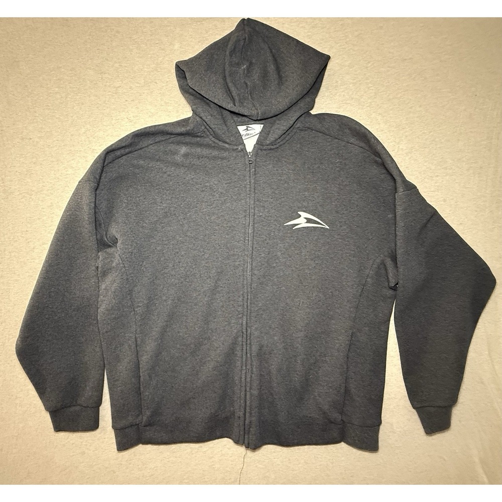 SEA WORLD men's Gray Larg Full Zip Sweater